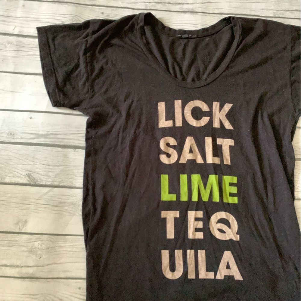 Urban Outfitters Lick Salt Lime Tequila t-shirt-small - Picture 2 of 4